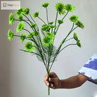 Dlight Decor 37cm Eucalyptus Money Plant Branch for Home and Garden Decor