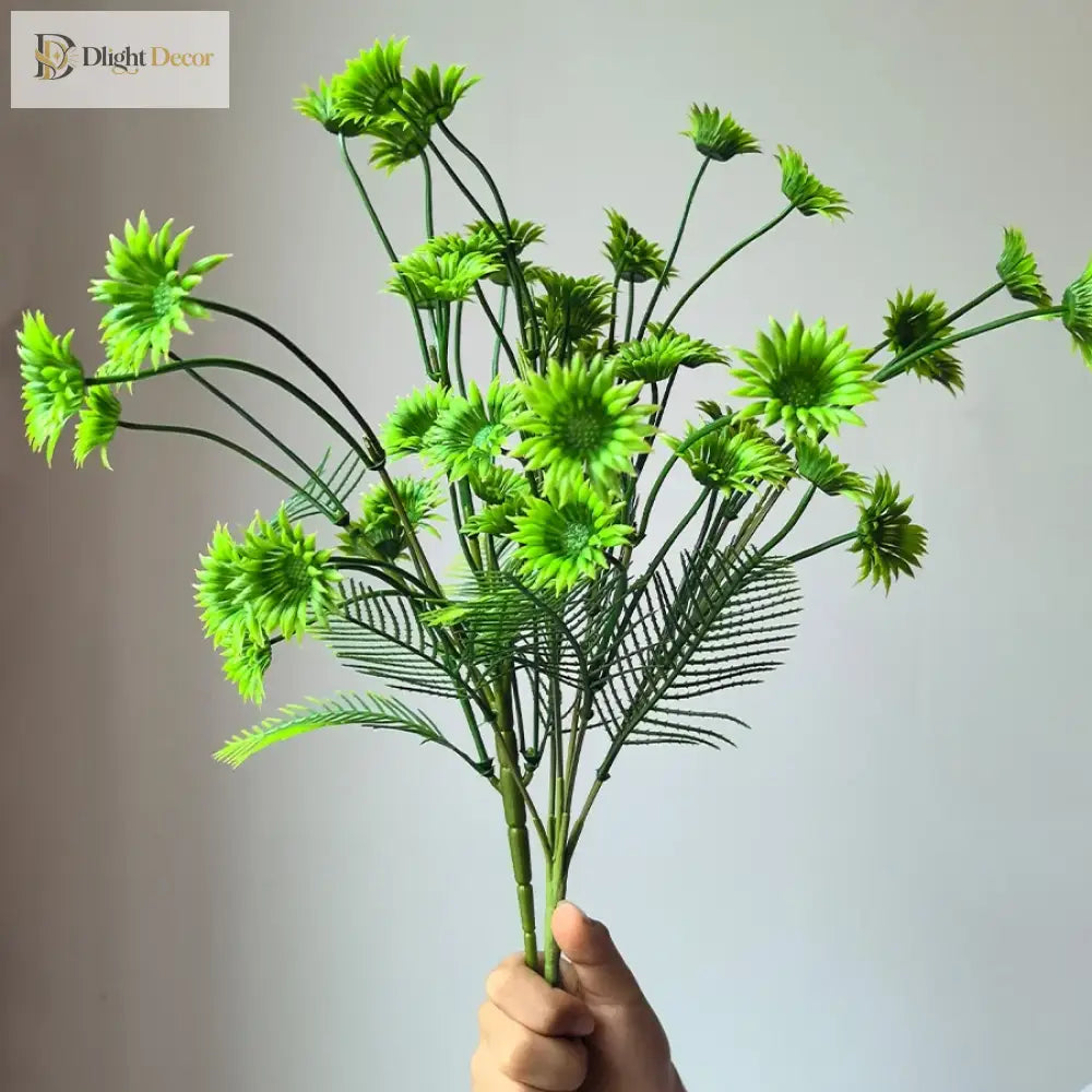 Dlight Decor 37cm Eucalyptus Money Plant Branch for Home and Garden Decor