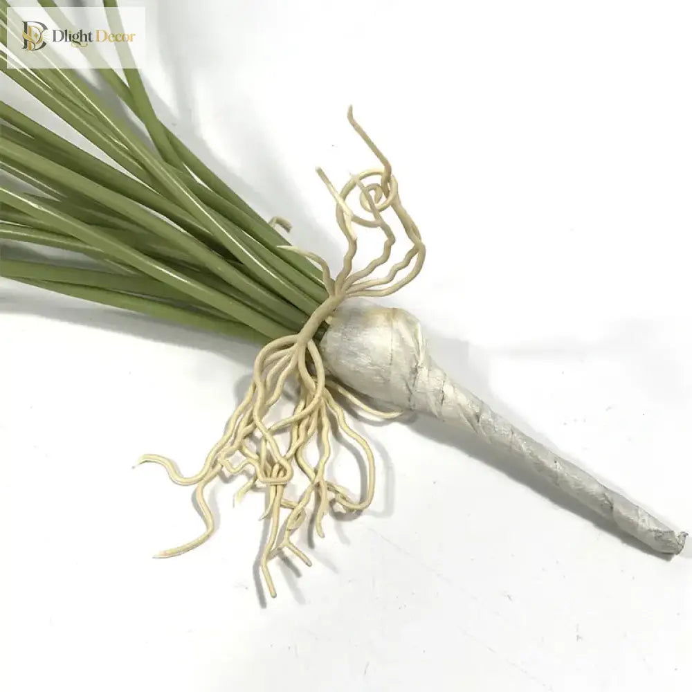 Dlight Decor 37cm Lotus Eucalyptus Leaf Plant with Copper Accents for Home and Office Decor 37cm 18Leaves