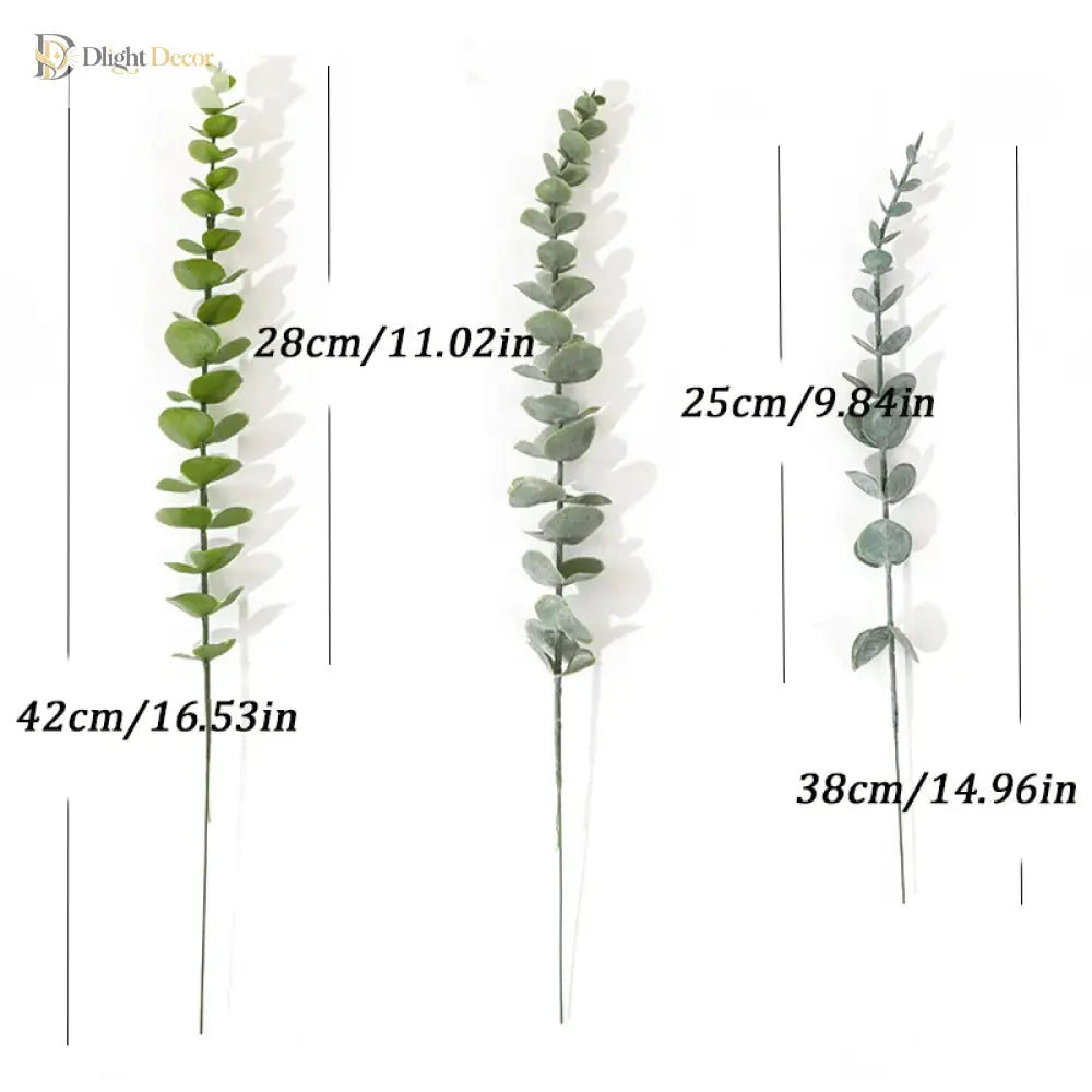 Dlight Decor 42cm Eucalyptus Branches with Money Leaves Set