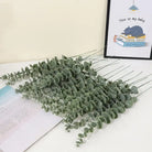 Dlight Decor 42cm Eucalyptus Branches with Money Leaves Set 42cm White / 6pcs