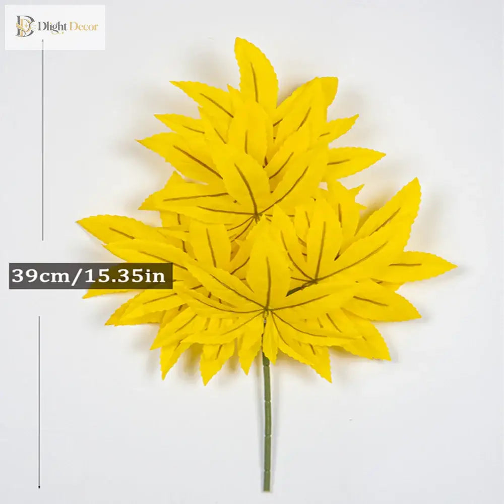 Dlight Decor 43cm Autumn Maple Leaf Branch for Fall Display