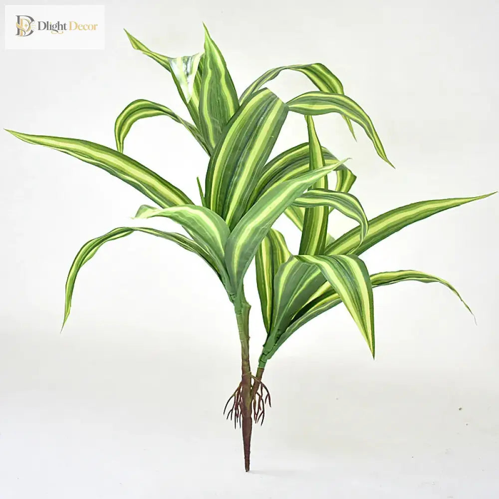 Dlight Decor 43cm Dracaena Air Grass Branch with Bamboo Leaves for Desktop Decor