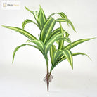 Dlight Decor 43cm Dracaena Air Grass Branch with Bamboo Leaves for Desktop Decor