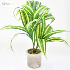 Dlight Decor 43cm Dracaena Air Grass Branch with Bamboo Leaves for Desktop Decor
