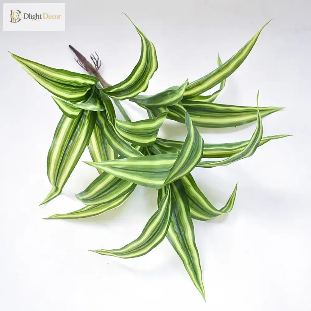 Dlight Decor 43cm Dracaena Air Grass Branch with Bamboo Leaves for Desktop Decor