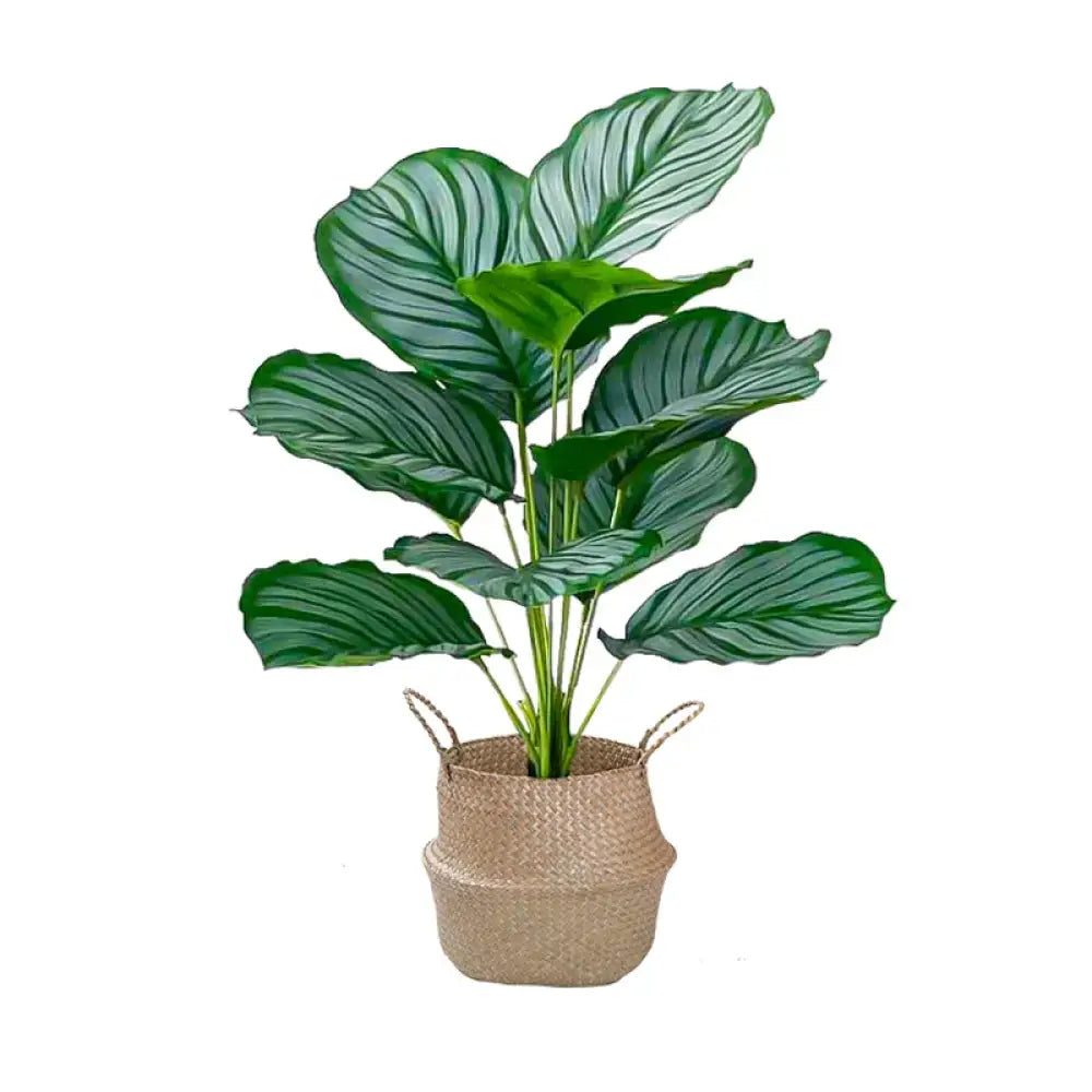 Dlight Decor 43cm Monstera Turtle Leaf Palm Branch for Home and Garden Decor