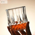 Dlight Decor 4pc Diamond Cut Glass Set 215ml Clear 215ml / 4pcs Cocktail Glasses
