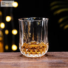 Dlight Decor 4pc Diamond Cut Glass Set 215ml Clear 215ml / 4pcs Cocktail Glasses
