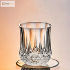 Dlight Decor 4pc Diamond Cut Glass Set 215ml Clear 215ml / 4pcs Cocktail Glasses
