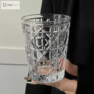 Dlight Decor 4pc Diamond Glass Set 310ml Clear Cups 310ml / 4pcs Glass