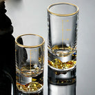 Dlight Decor 50ml/100ml Golden Mountain Shot Glass Thick Bottom Luxury Spirits Cup