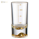 Dlight Decor 50ml/100ml Golden Mountain Shot Glass Thick Bottom Luxury Spirits Cup