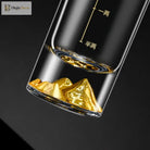 Dlight Decor 50ml/100ml Golden Mountain Shot Glass Thick Bottom Luxury Spirits Cup