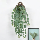 Dlight Decor 64cm Hanging Eucalyptus Vine with Apple Leaves