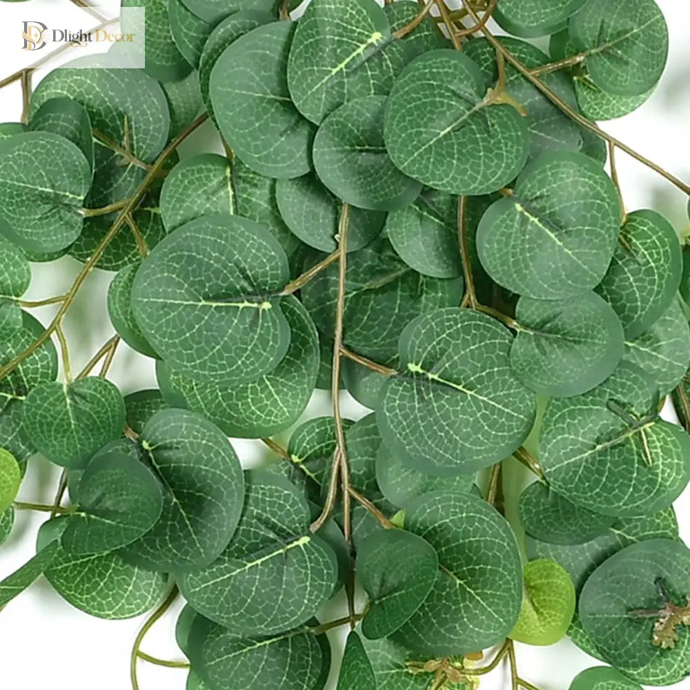 Dlight Decor 64cm Hanging Eucalyptus Vine with Apple Leaves