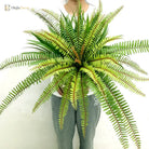 Dlight Decor 65cm Tropical Persian Palm Fern with Hanging Leaves