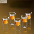 Dlight Decor 6pc 15ml Shot Glass Set – Thick Bottom Mini Liquor Cups 6pcs / 15ml