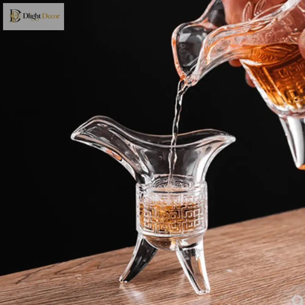 Dlight Decor 6pc Imperial Three-Foot Liquor Glass Set 20ml 6pcs / 20ml Cocktail Glasses