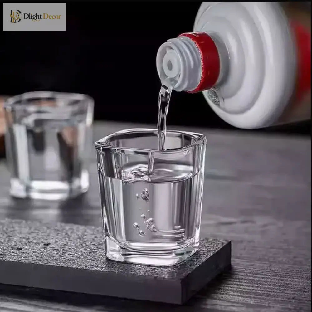Dlight Decor 6pc Small White Wine & Spirits Glass Set 70ml / 6pcs Cocktail Glasses