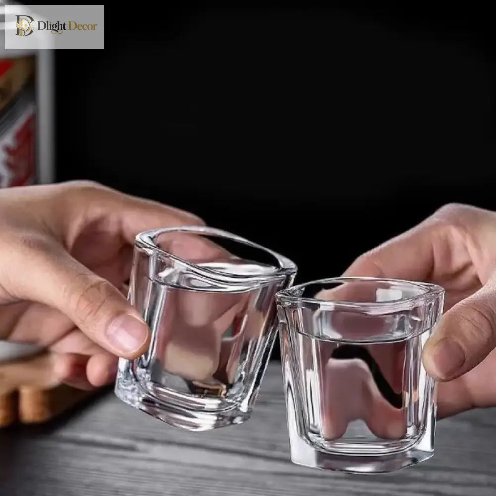 Dlight Decor 6pc Small White Wine & Spirits Glass Set 70ml / 6pcs Cocktail Glasses