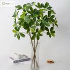 Dlight Decor 73cm Tropical Ficus Palm Tree Branch with Monstera Leaves