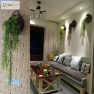 Dlight Decor 75cm Hanging Golden Bell Willow Vine with 5 Forks for Wall and Garden Decor