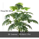 Dlight Decor 75cm Monstera Palm Tree with 24 Turtle Leaves A
