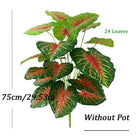 Dlight Decor 75cm Monstera Tree Branch with 24 Tropical Leaves A