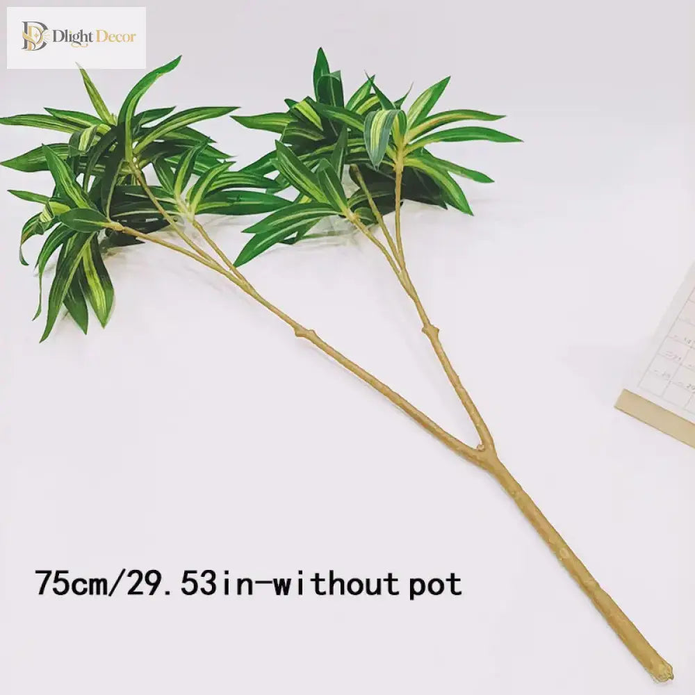 Dlight Decor 75cm Palm Tree with Real Touch Leaves 75cm