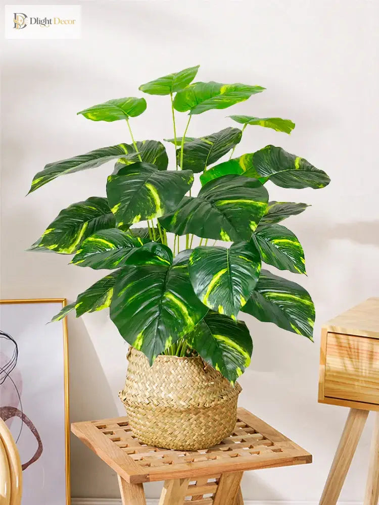 Dlight Decor 75cm Tropical Monstera Plant 24 Leaves