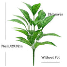 Dlight Decor 76cm Tropical Magnolia Palm Branch with 26 Leaves 76cm 26touwangwenye
