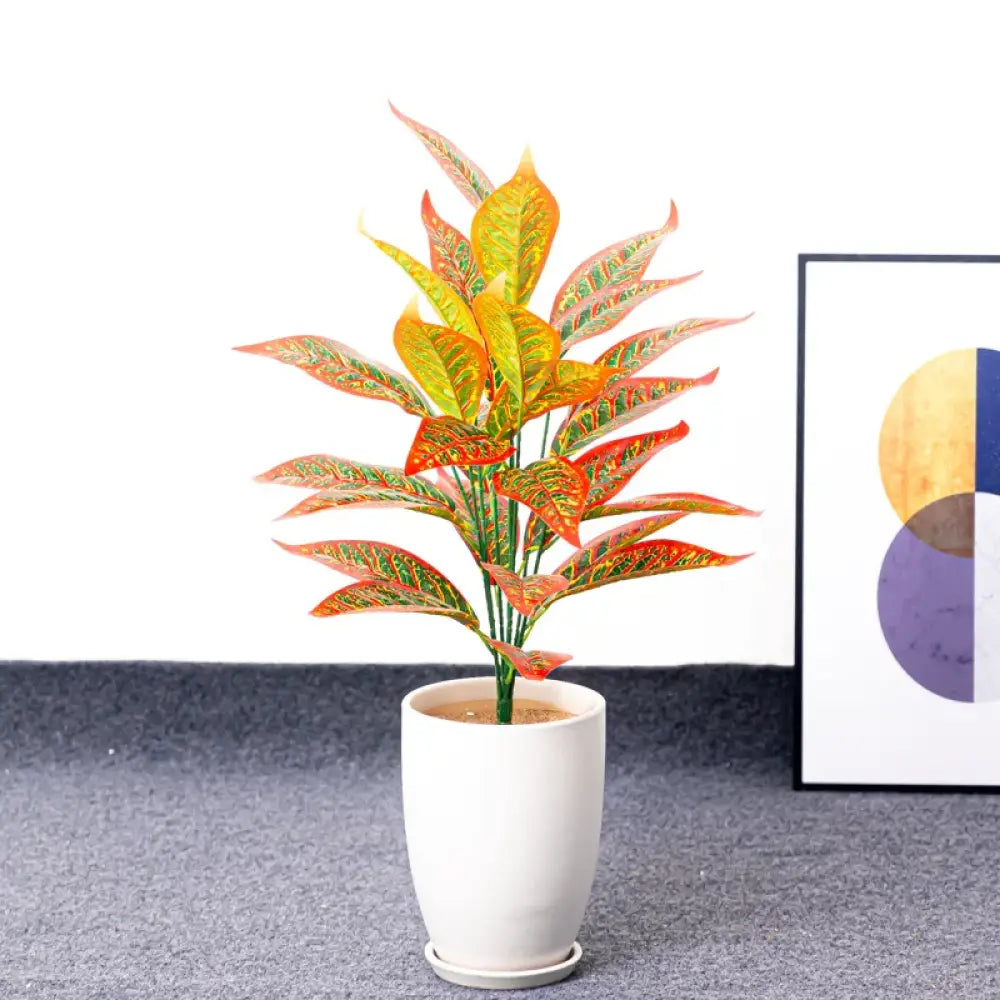 Dlight Decor 76cm Tropical Magnolia Palm Branch with 26 Leaves