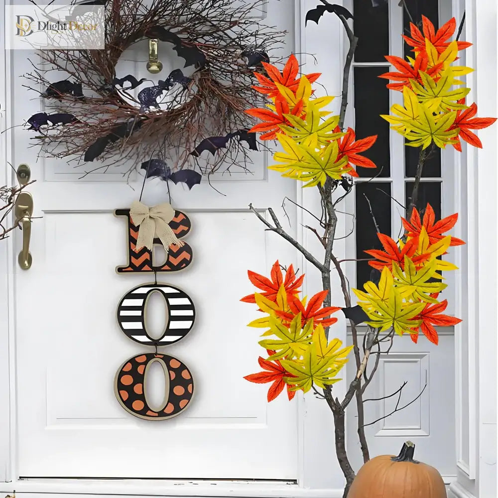 Dlight Decor 77cm Autumn Maple Leaf Branch for Fall Display