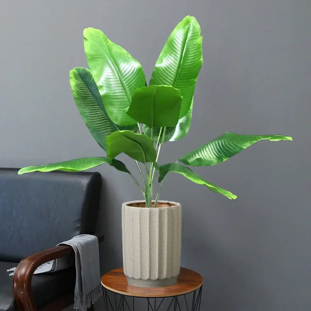 Dlight Decor 78cm Tall Tropical Monstera Plant with Banana Leaves