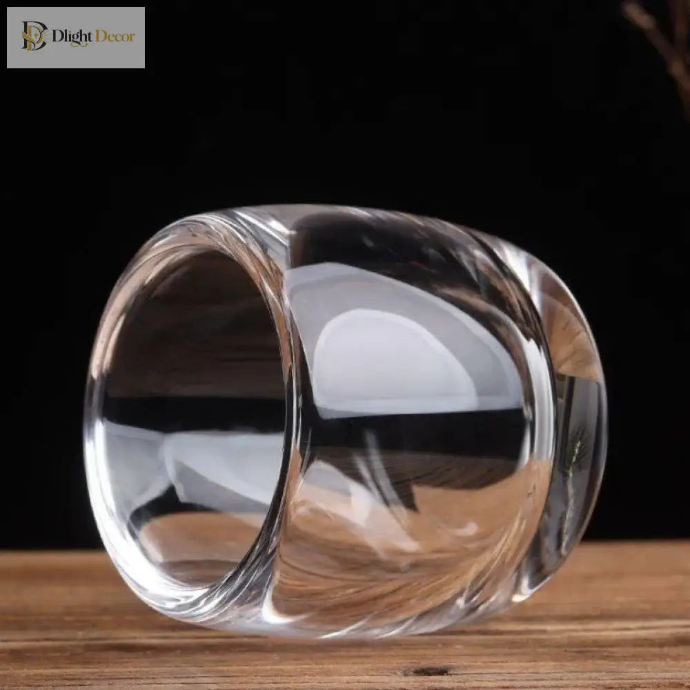Dlight Decor 80ml Crystal Tea & Wine Cup Single Transparent Master Cup for Gifting or Tasting