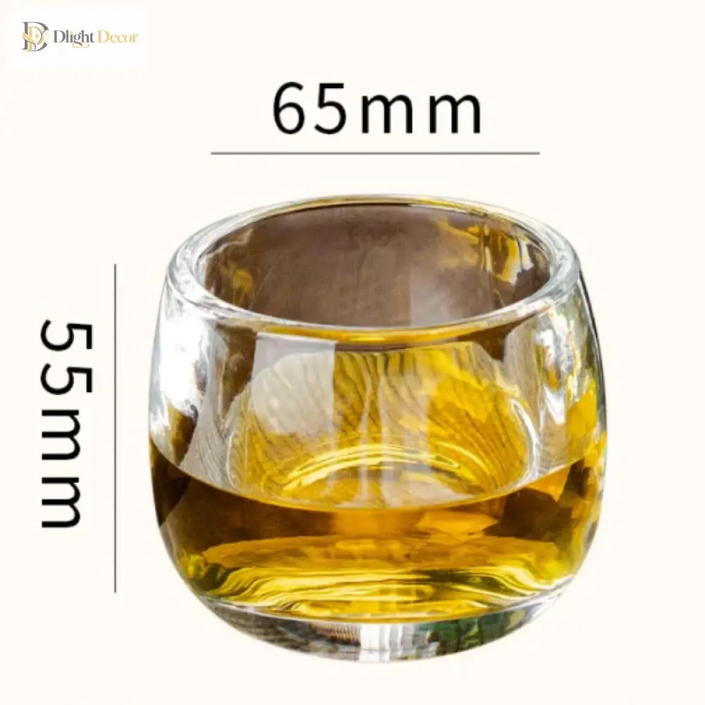 Dlight Decor 80ml Crystal Tea & Wine Cup Single Transparent Master Cup for Gifting or Tasting