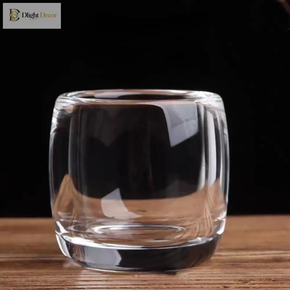 Dlight Decor 80ml Crystal Tea & Wine Cup Single Transparent Master Cup for Gifting or Tasting