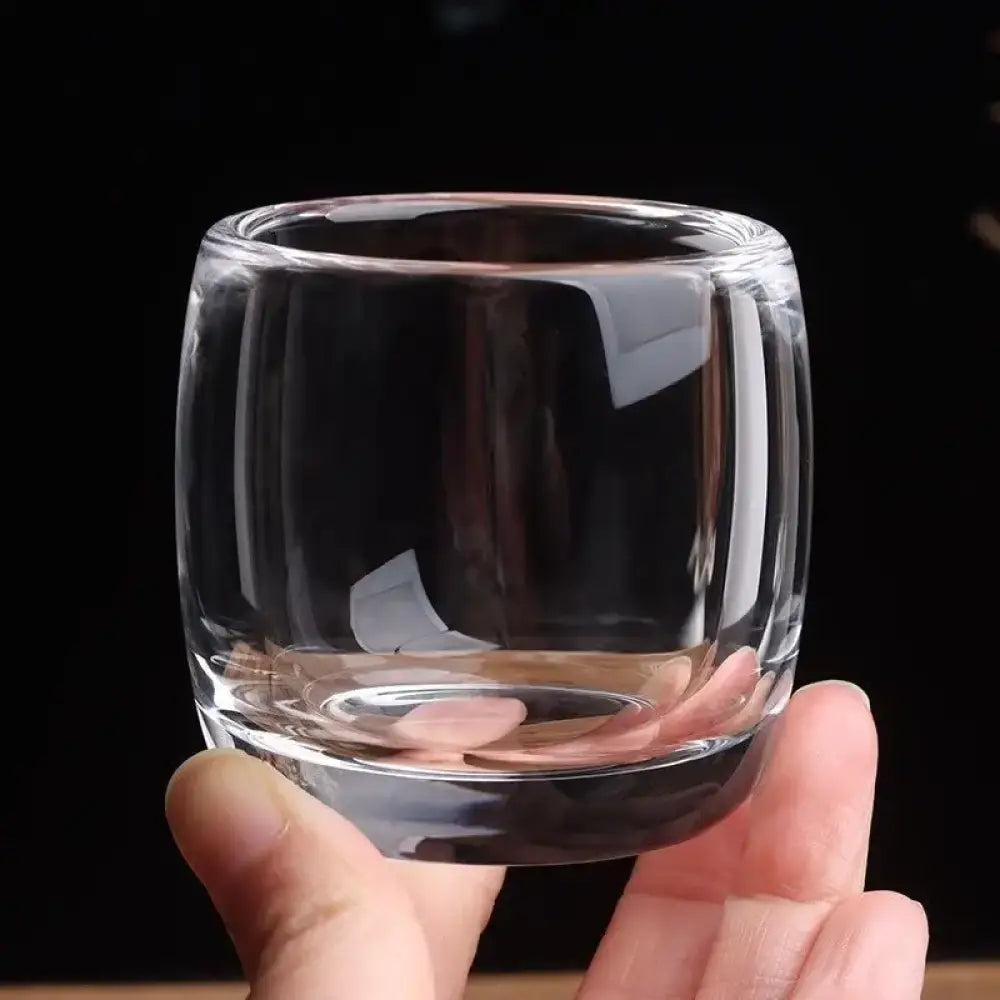 Dlight Decor 80ml Crystal Tea & Wine Cup Single Transparent Master Cup for Gifting or Tasting
