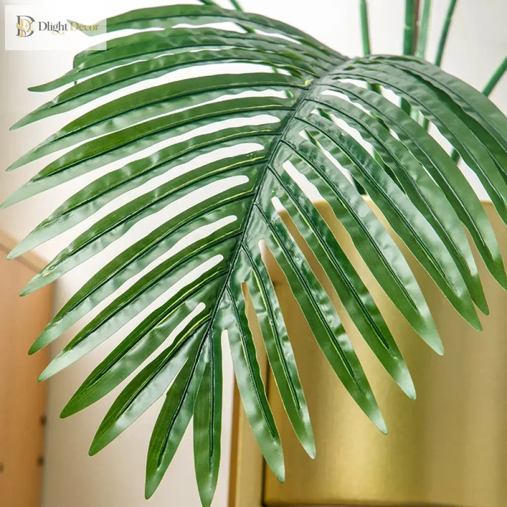 Dlight Decor 85cm Tropical Palm Banana Tree Branch with Monstera Leaves