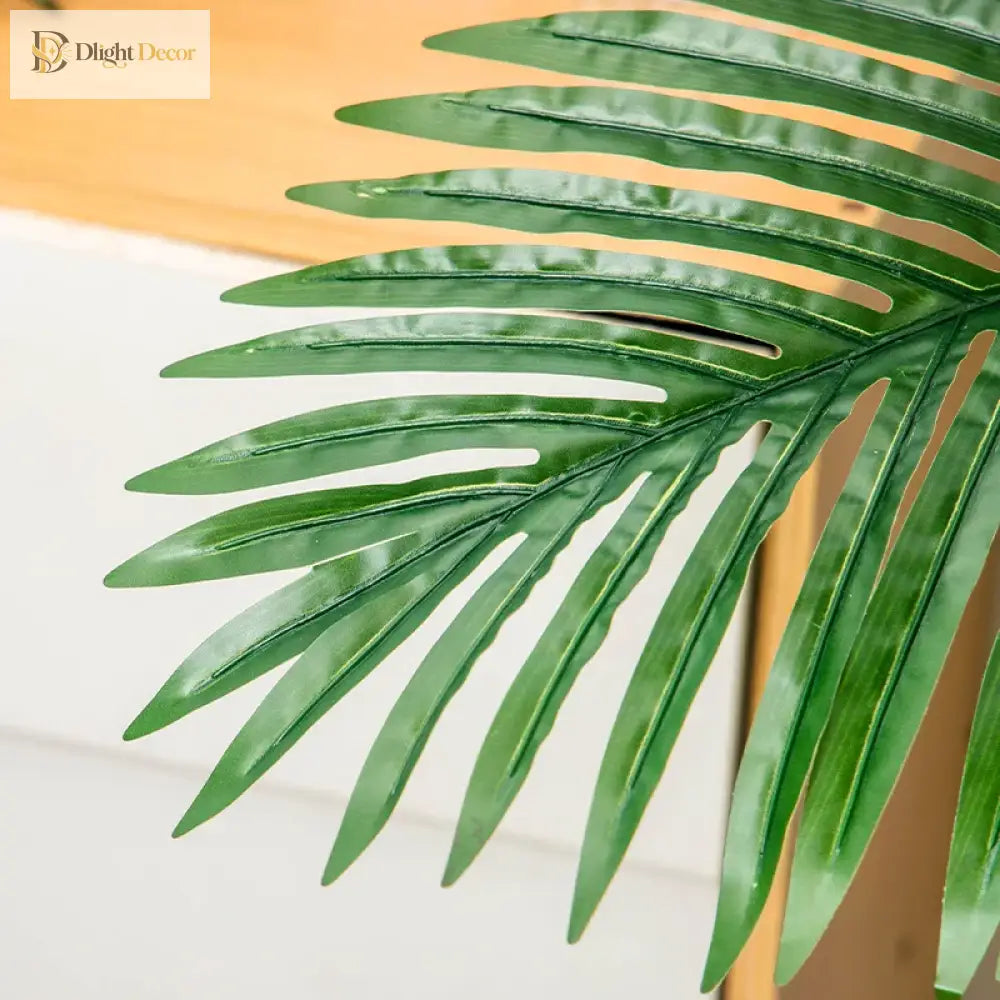 Dlight Decor 85cm Tropical Palm Banana Tree Branch with Monstera Leaves