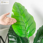 Dlight Decor 85cm Tropical Palm Banana Tree Branch with Monstera Leaves