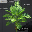 Dlight Decor 88cm Tropical Palm Monstera Plant with 18 Forks for Floor and Event Decor