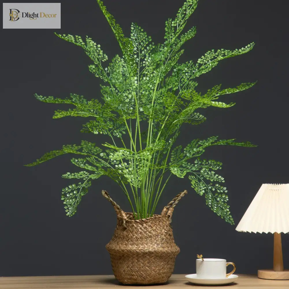 Dlight Decor 88cm Tropical Palm Monstera Plant with 18 Forks for Floor and Event Decor