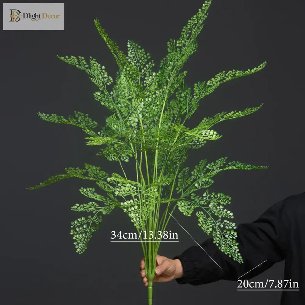 Dlight Decor 88cm Tropical Palm Monstera Plant with 18 Forks for Floor and Event Decor