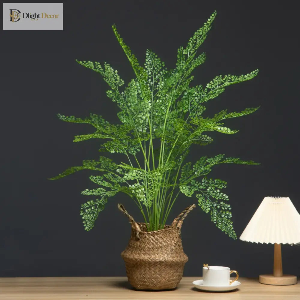 Dlight Decor 88cm Tropical Palm Monstera Plant with 18 Forks for Floor and Event Decor