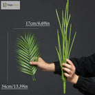 Dlight Decor 88cm Tropical Palm Monstera Plant with 18 Forks for Floor and Event Decor