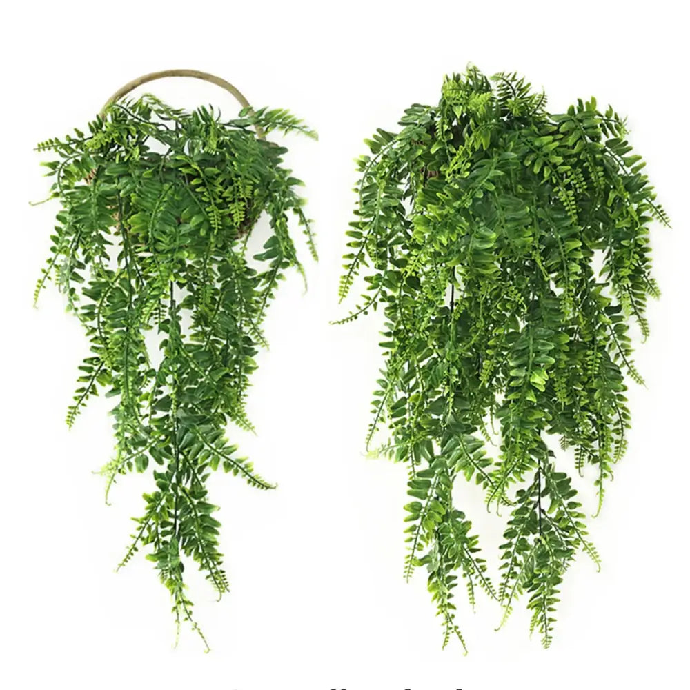 Dlight Decor 90cm Hanging Persian Fern Leaf Vine for Wall and Balcony Decor A