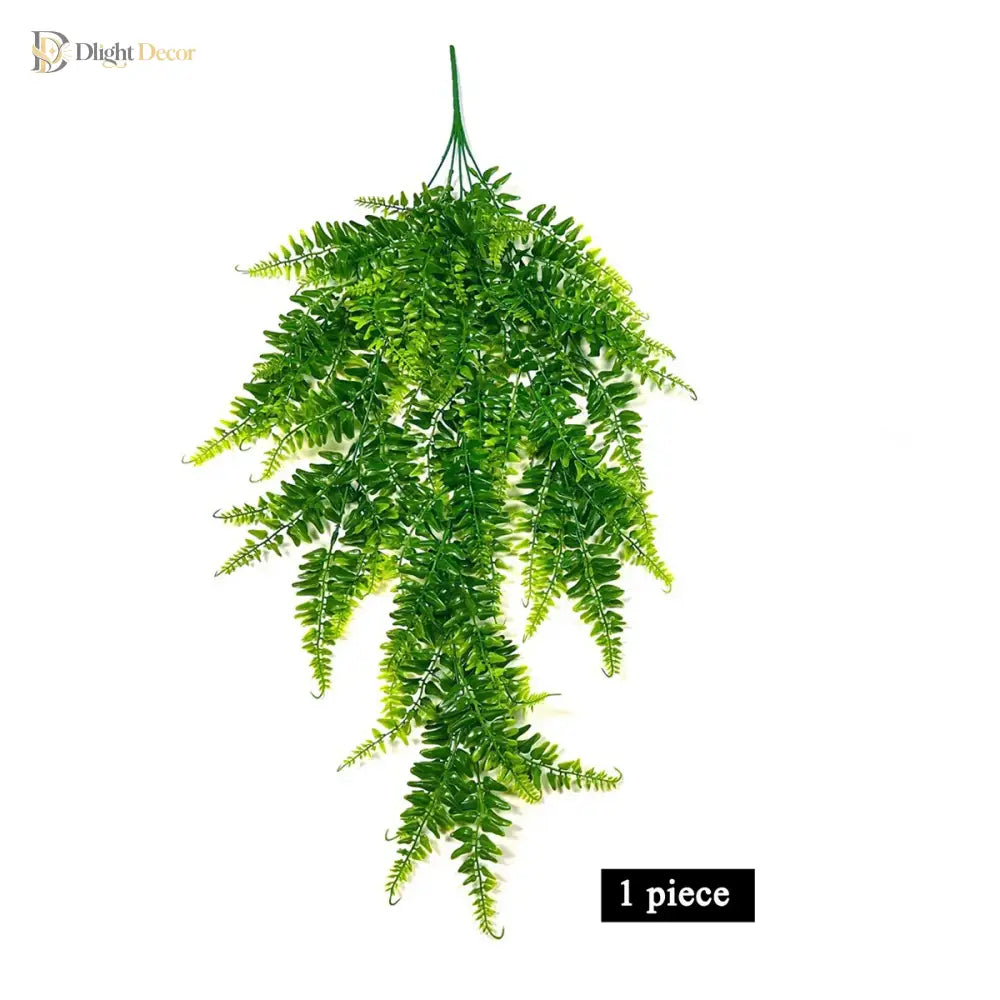Dlight Decor 90cm Hanging Persian Fern Leaf Vine for Wall and Balcony Decor A