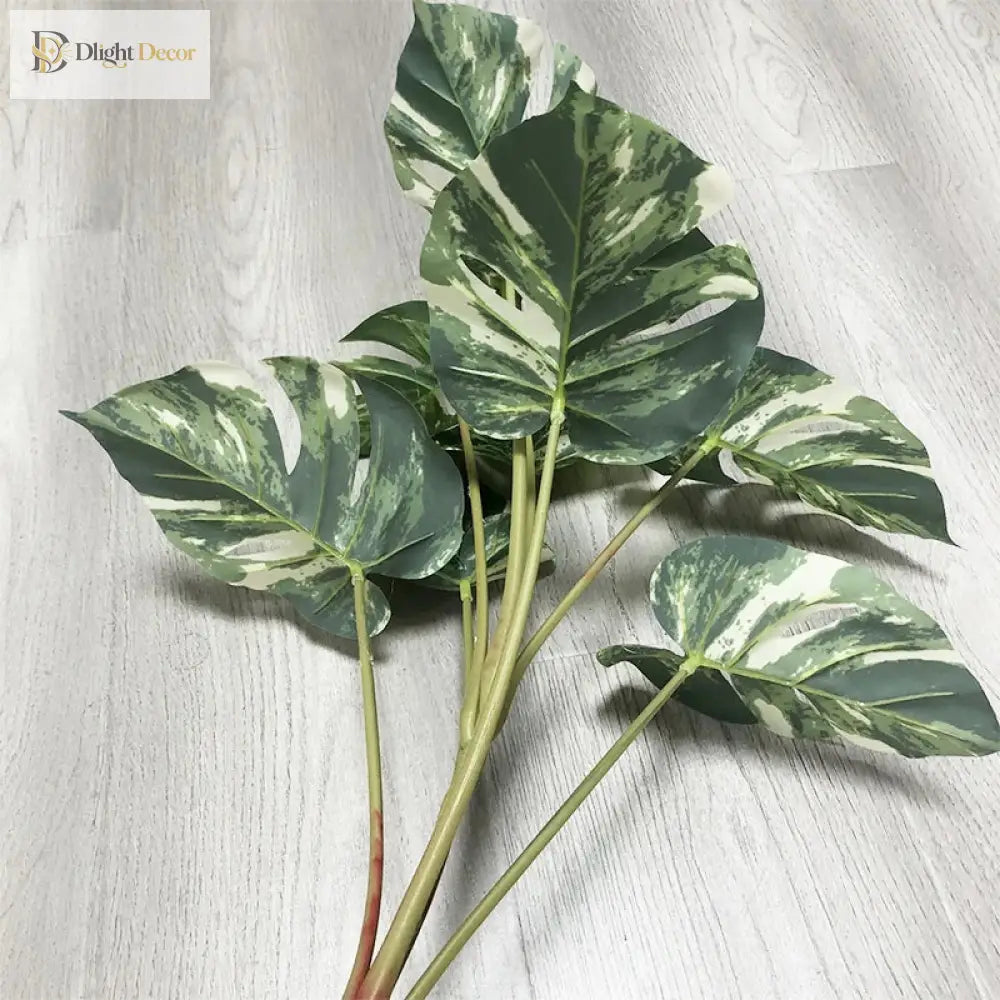 Dlight Decor 90cm Monstera Branch with Tropical Turtle Leaves A